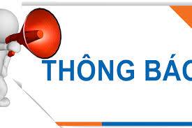 THÔNG BÁO